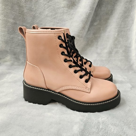 New Madden Girl Women's Pink/Black Boot Size 6M - Picture 2 of 7